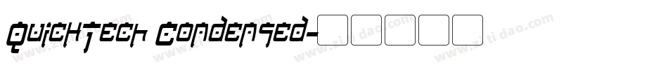 QuickTech Condensed字体转换